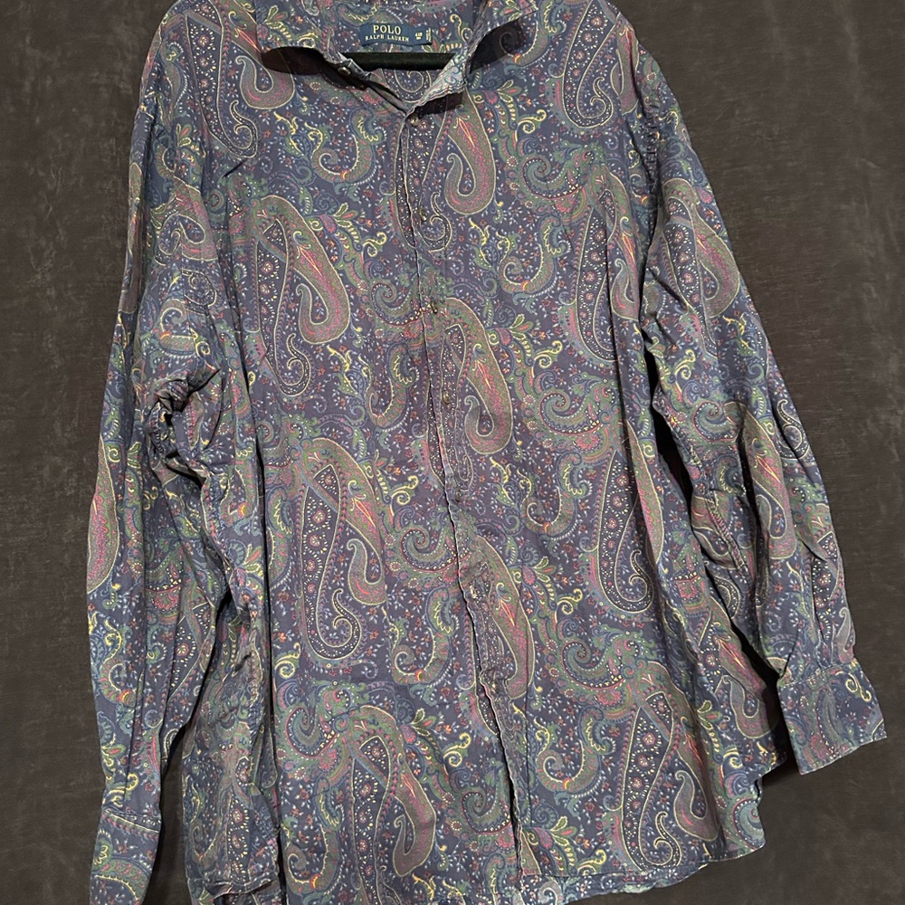 Polo by Ralph Lauren Men's Paisley Shirt - Multicolor